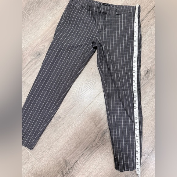 Banana Republic Women’s Charcoal Checked Pants Size 6 - Picture 6 of 11
